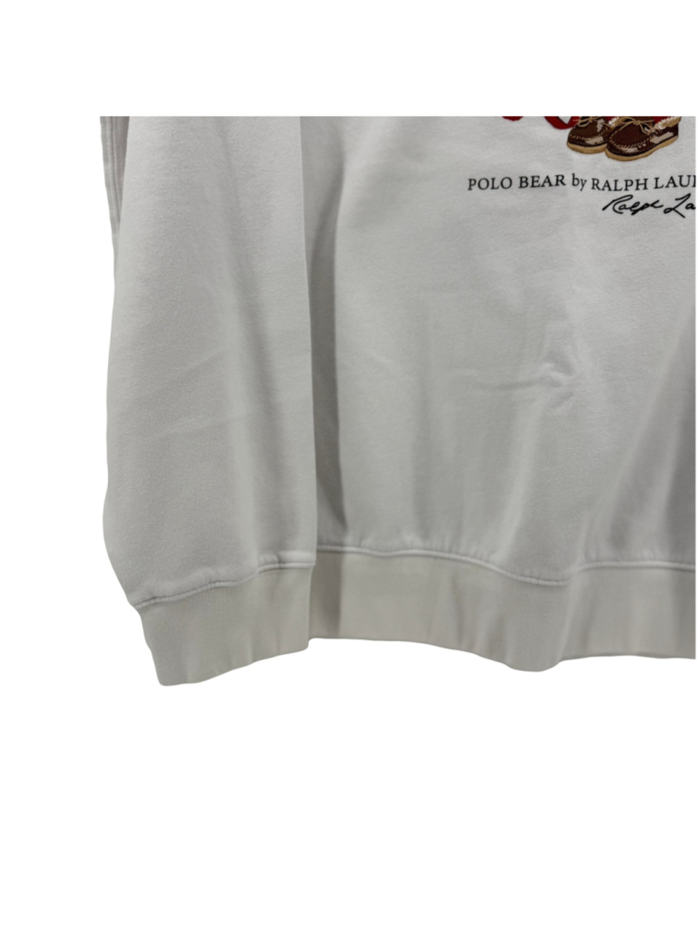 Polo Ralph Lauren Mens XXL White Christmas Gift Bear Fleece Sweater Festive - Picture 4 of 11